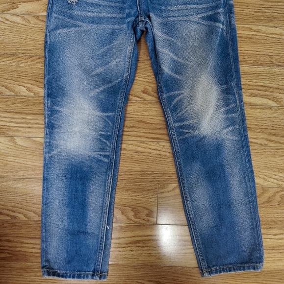 Mango cropped white washed jeans - Picture 2 of 4